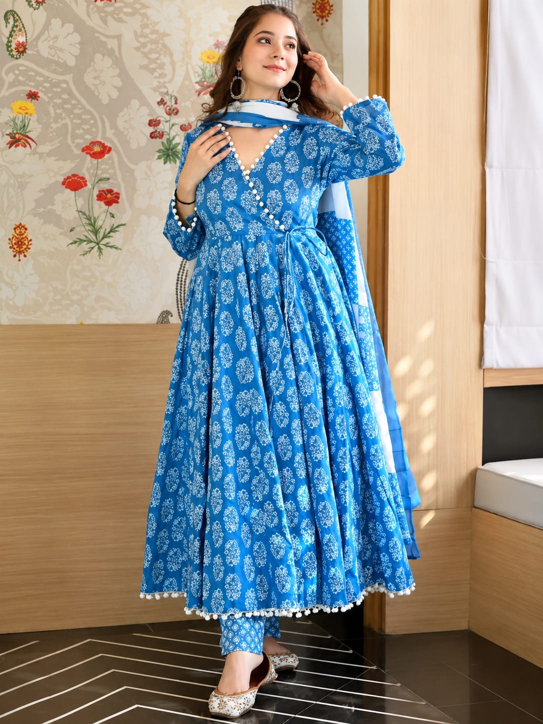 New Trending Women's Kurta & Pant Dupatta Set | Stylish Ethnic Wear for Girls & Women