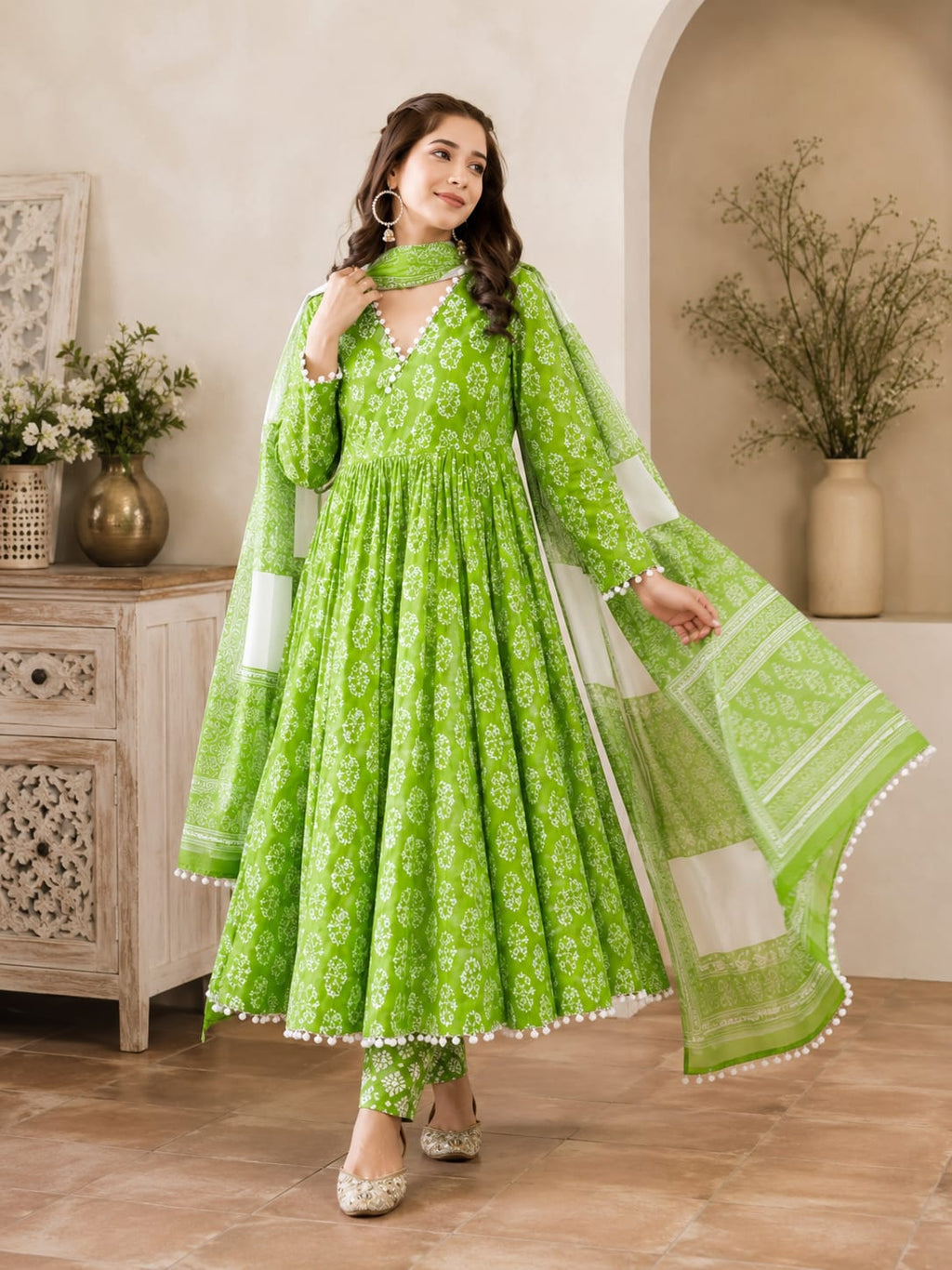 New Trending Women's Kurta & Pant Dupatta Set | Stylish Ethnic Wear for Girls & Women