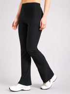 Black Flared Track Pants | Premium Stretchable Sports & Casual Wear