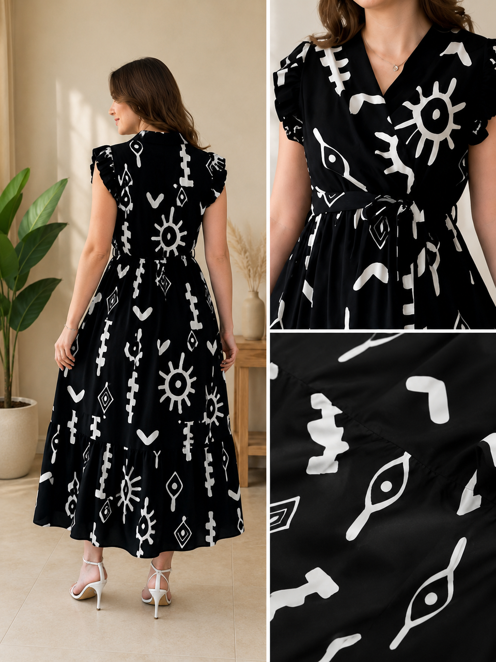 Midnight Grace Designer Anarkali Dress