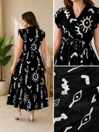 Midnight Grace Designer Anarkali Dress