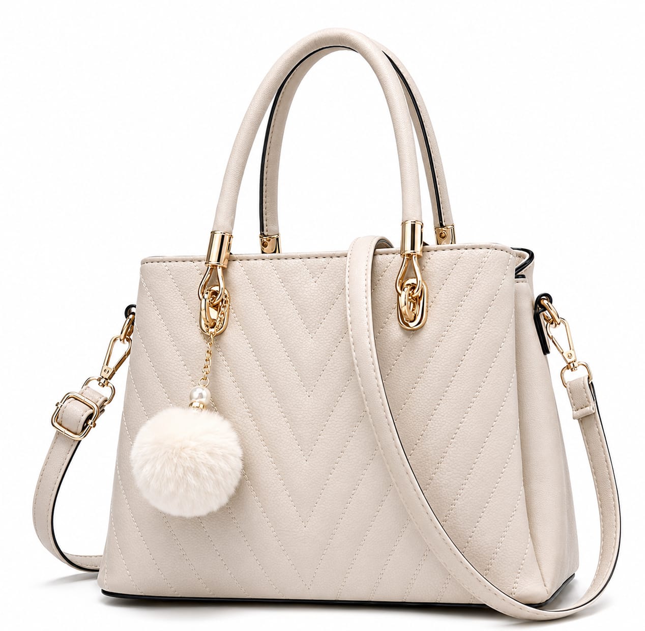 PU Leather Purse & Handbag | Stylish Everyday Shoulder Bag for Office, Travel & Parties