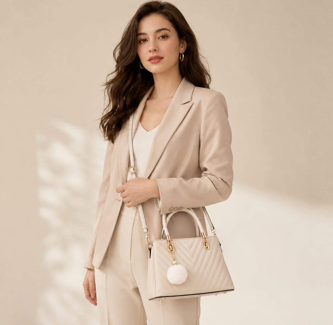 PU Leather Purse & Handbag | Stylish Everyday Shoulder Bag for Office, Travel & Parties