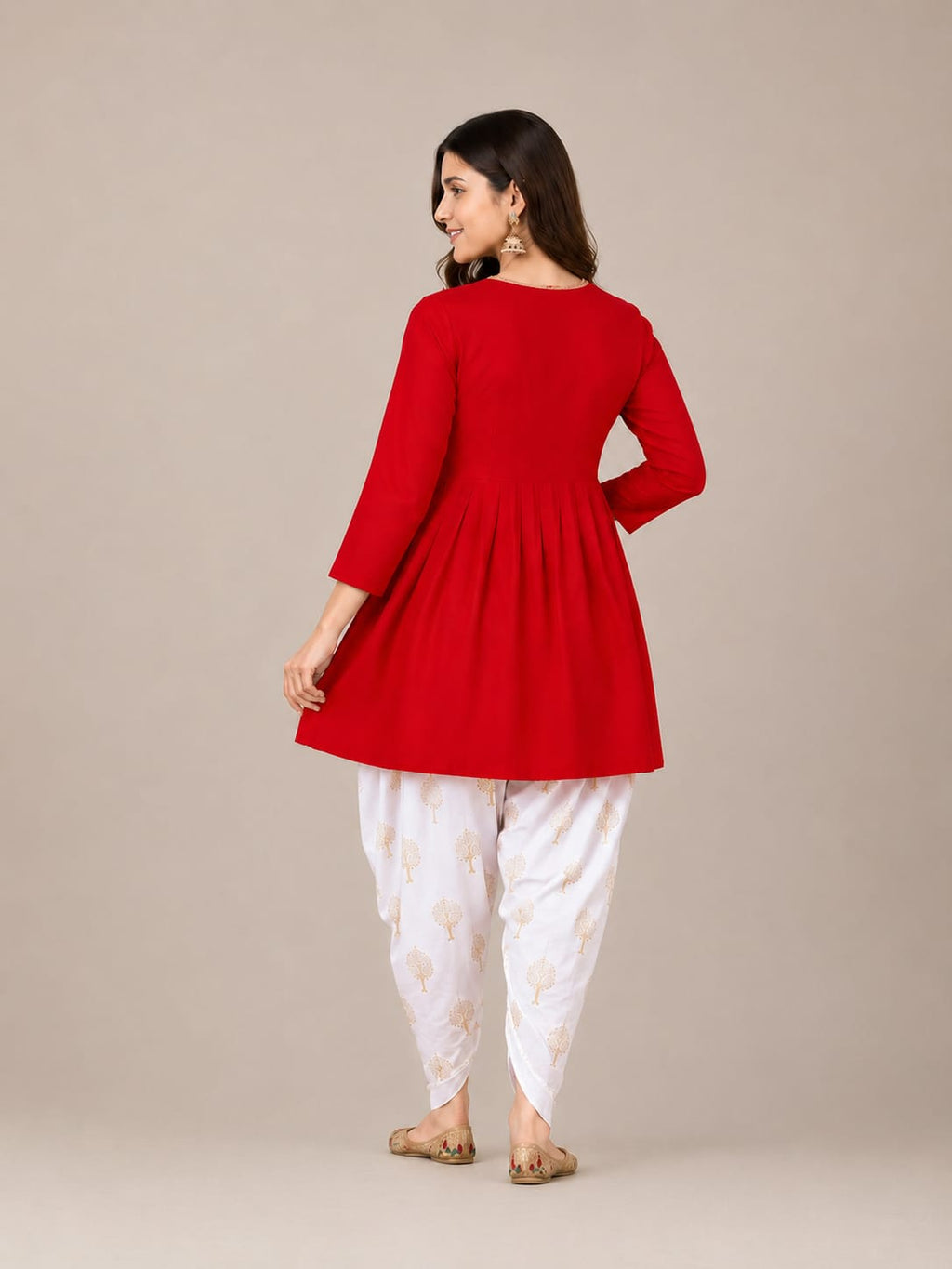 Women's Viscose Rayon Kurta & Dhoti Pant Set – Elegant Ethnic Wear
