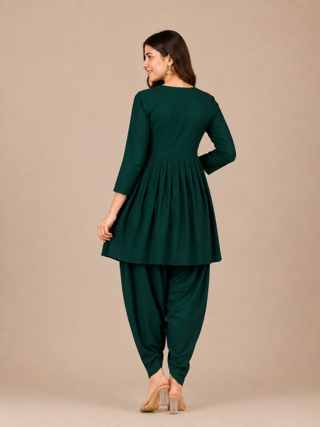 Women's Viscose Rayon Kurta & Dhoti Pant Set – Elegant Ethnic Wear