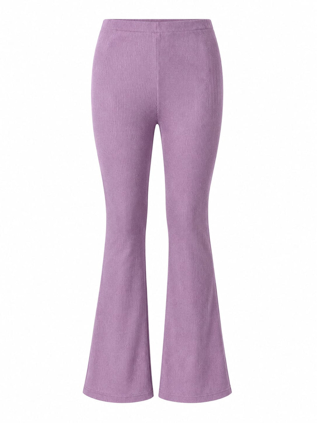Lavender Flared Track Pants | Stretchable Gym, Yoga & Activewear Bottom