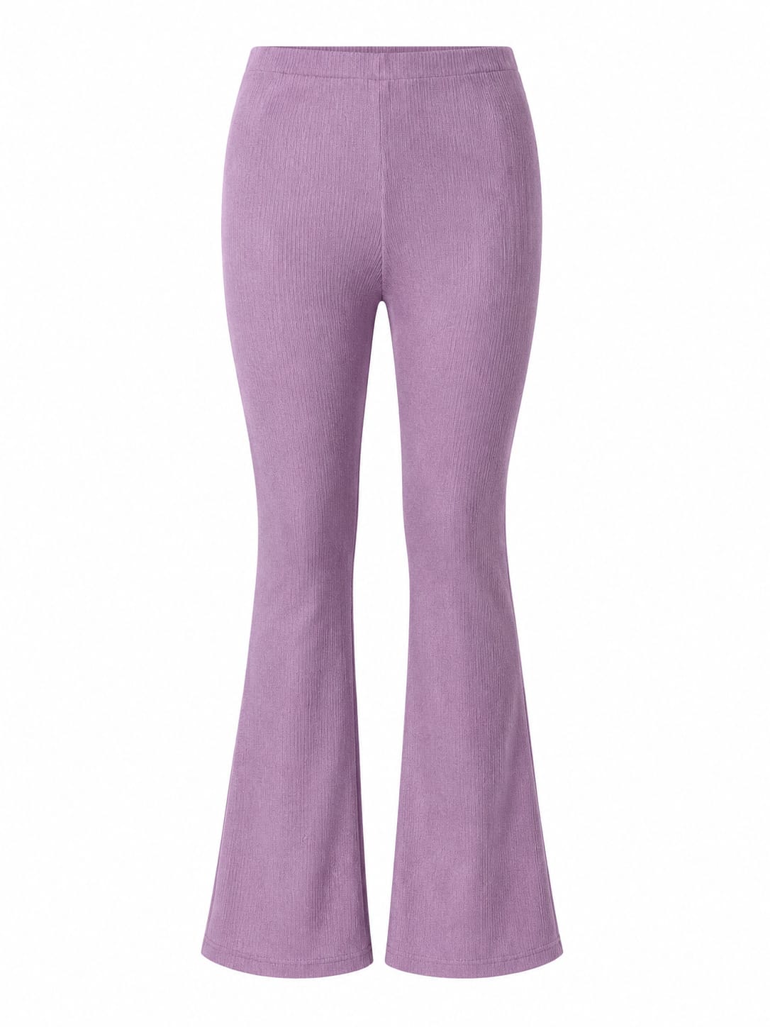 Lavender Flared Track Pants | Stretchable Gym, Yoga & Activewear Bottom