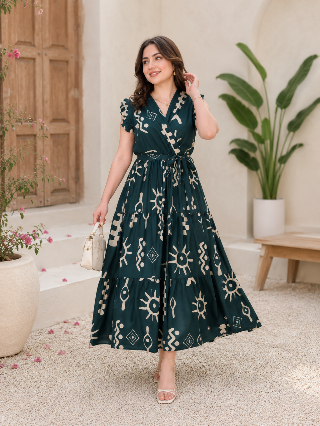 Designer Anarkali Gown | Premium Embroidered Festive Long Kurta Dress