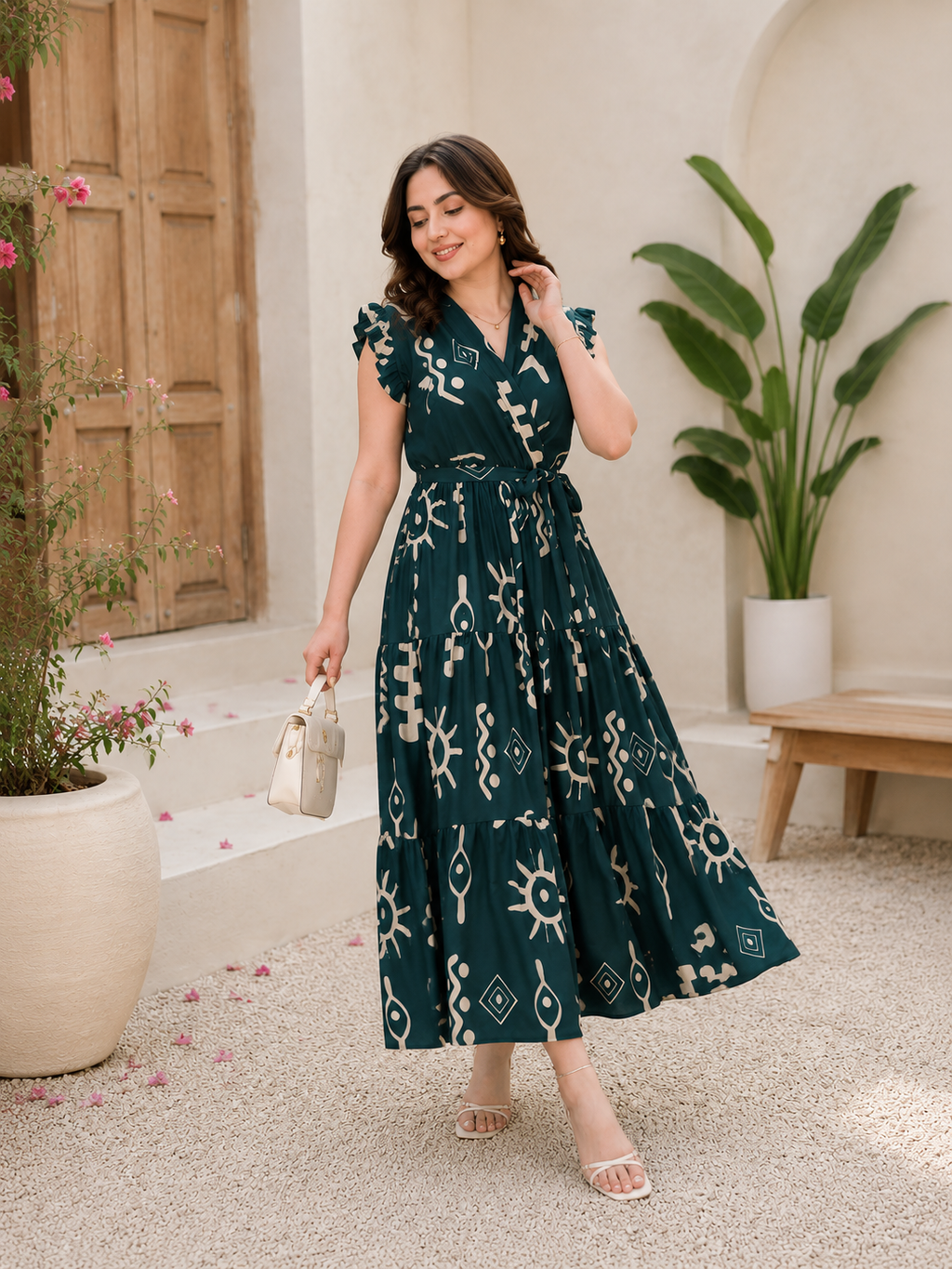 Designer Anarkali Gown | Premium Embroidered Festive Long Kurta Dress