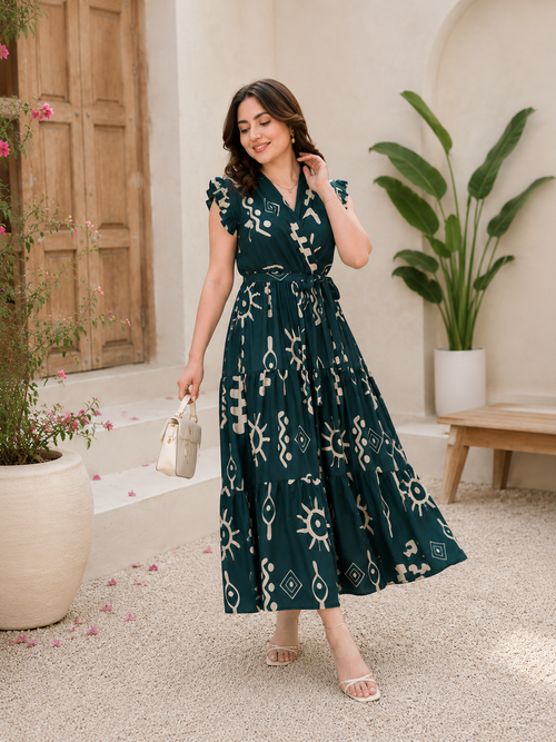 Designer Anarkali Gown | Premium Embroidered Festive Long Kurta Dress