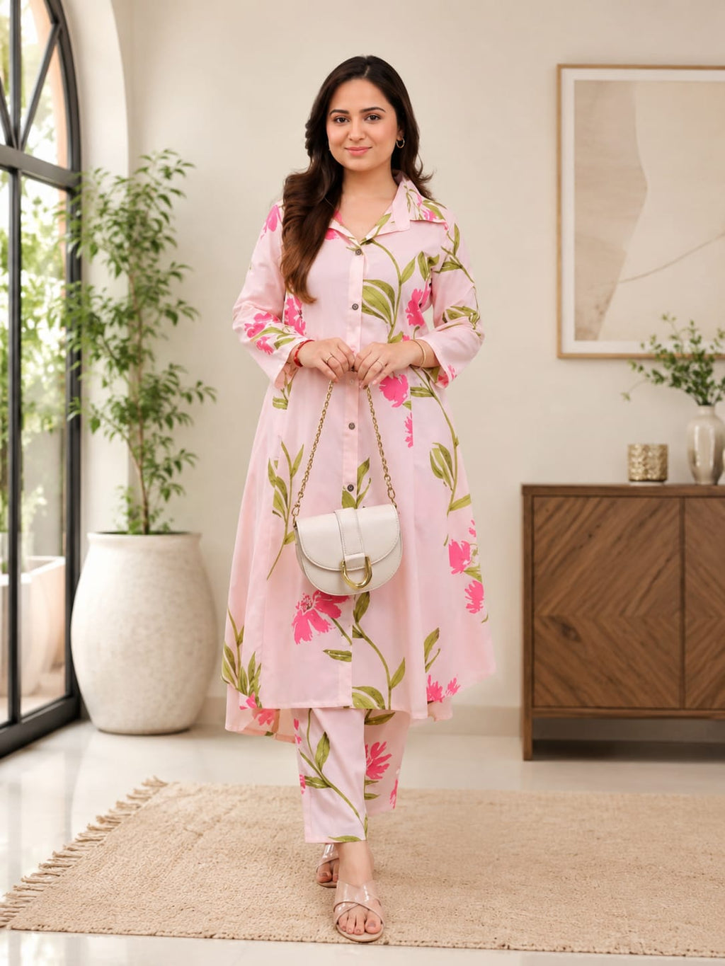 Women’s Floral Printed Kurta Set with Dupatta | Ethnic Kurti Set for Women