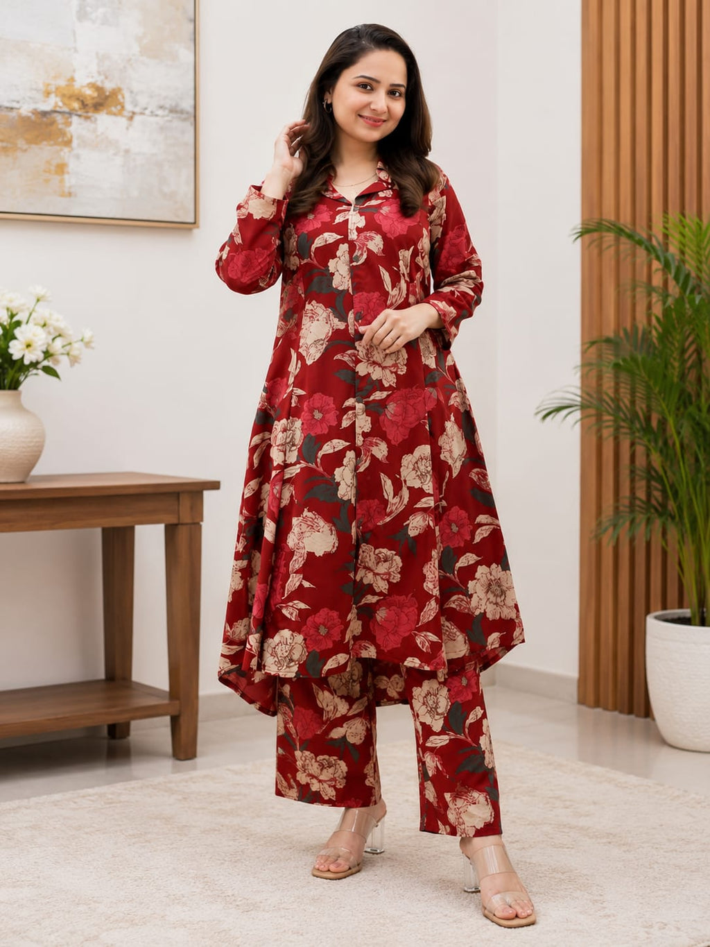 Women’s Printed Kurta Pant Co-Ord Set | Stylish & Comfortable