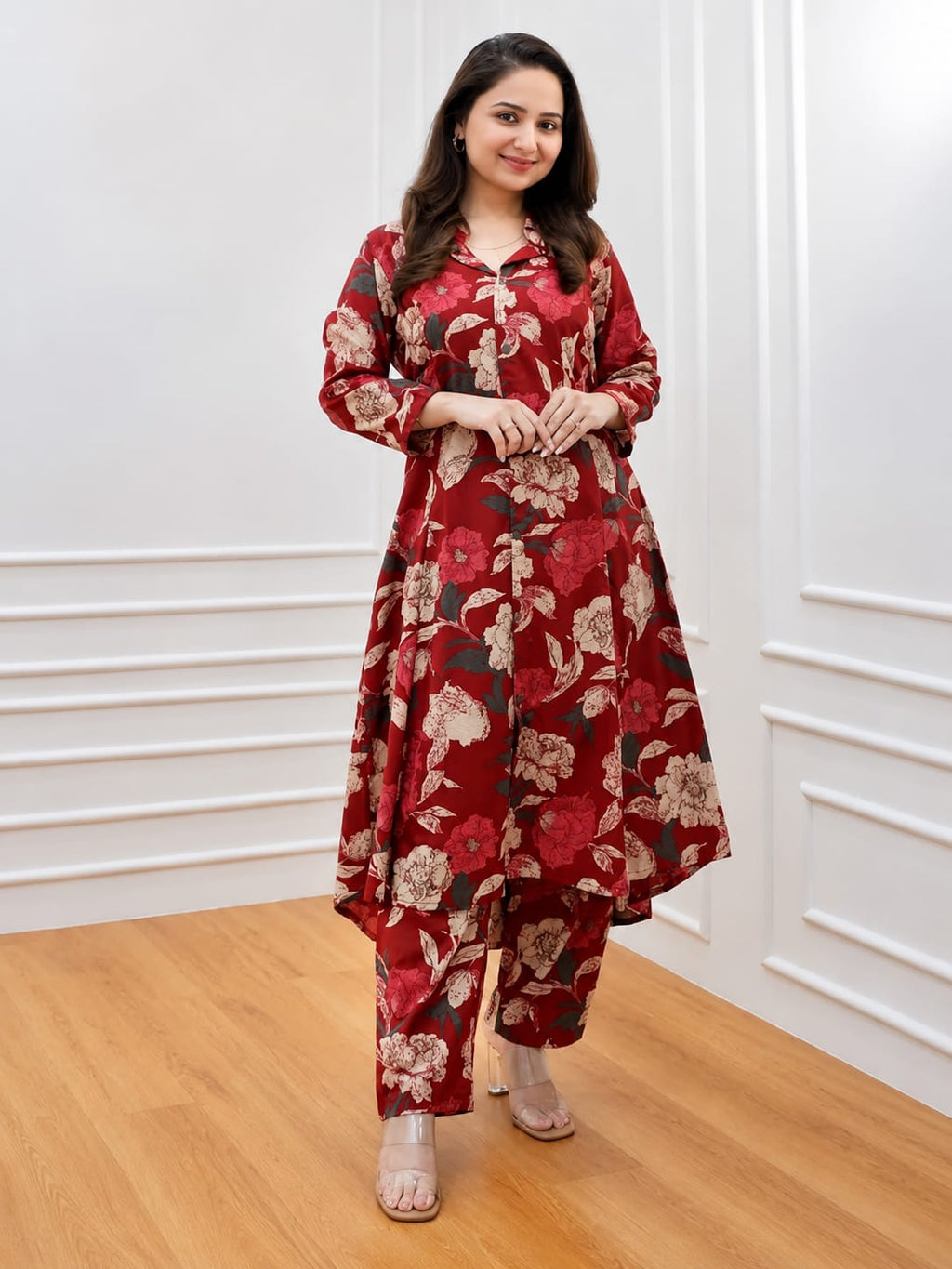 Women’s Printed Kurta Pant Co-Ord Set | Stylish & Comfortable