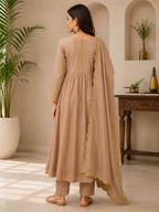 Heavy Embroidered Anarkali Suit Set With Pant & Dupatta | Party Wear Ethnic Dress
