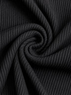 Women's Black&White Tank Top | Sleeveless Casual Ribbed Top for Women & Girls