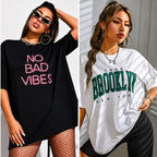 Printed Oversized Tee – Trendy Fit